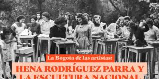 Imagen de mujeres artistas en blanco y negro