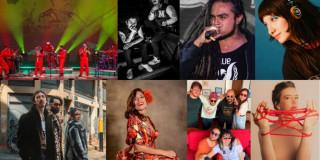 Imagen de los 8 artistas ganadores de la Beca Creación de Videoclips Musicales FUGA 2025