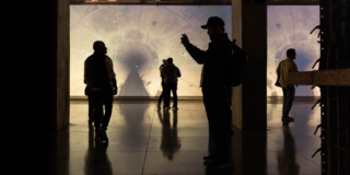 Imagen de la exposición Katabasis en la Galería Santa Fé.