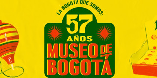 Imagen en letras 57 años Museo de Bogotá 