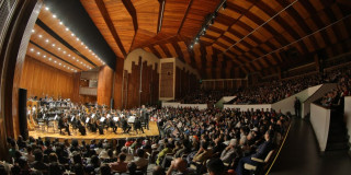 Imagen de La Filarmónica de Bogotá en el Auditorio León de Greiff UNAL.