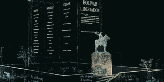Imagen de monumento Bolívar libertador en 3D