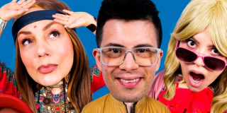 Imagen de un hombre y dos mujeres protagonistas de la obra.