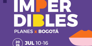 Imagen en letras Imperdibles en Bogotá.