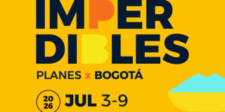Imagen en letras Imperdibles en Bogotá.