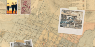 Imagen de mapa con fotografías 