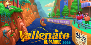 Imagen afiche oficial 'Vallenato al Parque'.