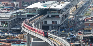 Foto de uno de los trenes del Metro. 