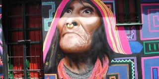 Pintura rostro de mujer ancestral - Foto: Galería Flickr Portal Bogotá