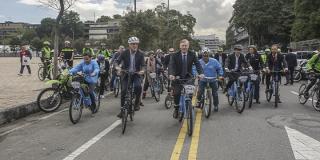 Recorrido en bicicleta - Foto: Prensa Alcaldía Mayor/ Camilo Monsalve