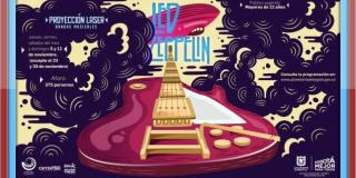 Disfrute los shows láser musicales con la música de Led Zeppelin