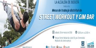 Mesa de street y workout - Foto: Instituto Distrital de Recreación y Deporte (IDRD)