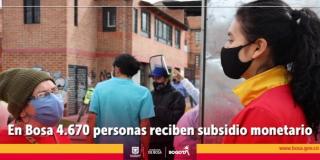 200 nuevas personas mayores de Bosa reciben ayuda económica