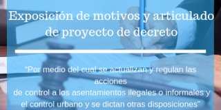 Articulado y exposición de motivos del proyecto de decreto Articulado y exposición de motivos del proyecto de decreto
