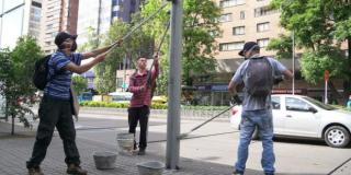 Infractores del Código de Policía limpiaron espacio público 