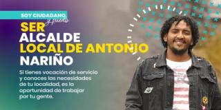 Convocatoria para seleccionar el alcalde o alcaldesa local de Antonio Nariño.