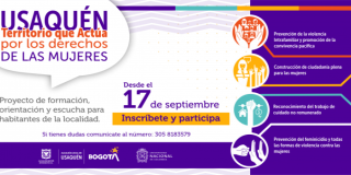 Derechos de las mujeres, una apuesta de la Alcaldía local de Usaquén y la Universidad Nacional de Colombia