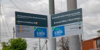 Bicirecorrido de Juan Amarillo estrena señales turísticas 