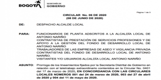 Circular No. 06 de 2020
