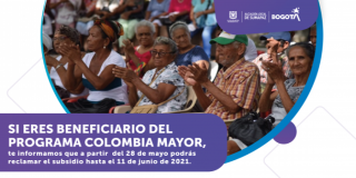 Fechas de pago Colombia Mayor 2021