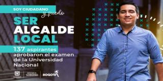 Listado de aspirantes que aprobaron el examen de conocimientos para ser alcalde o alcaldesa de Sumapaz