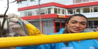 Nueva jornada de embellecimiento de parques en Suba