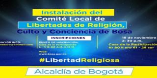 ¿Sabías que en Bosa existe un Comité Local de Libertades de Religión, Culto y Conciencia?