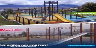 Alcaldía Local terminó la intervención del Parque Público El Peñón del Cortijo 