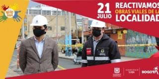 Inician obras de mejora en ocho vías y andenes de Suba