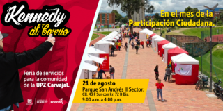 La participación ciudadana se tomará la Feria Kennedy al Barrio de este sábado 21 de agosto
