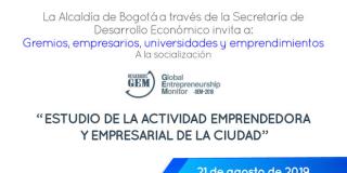 Socialización: 'Estudio de la actividad emprendedora y empresarial de la ciudad'