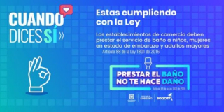 Los establecimientos públicos tienen la obligación de prestar el baño 