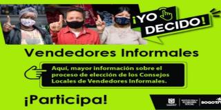 Por primera vez en Bogotá se conformarán los Consejos Locales de Vendedores Informales