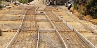 Placa Huella en la vereda Lagunitas