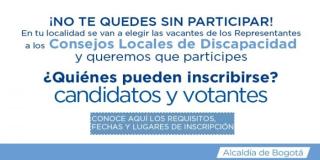 Haz parte del Consejo Local de Discapacidad