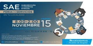 Invitación a Feria de Servicios de la Subdirección de Asuntos Étnicos