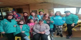 Las integrantes de COPACOS visitaron la vereda El Verjón Alto