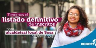 Listado de aspirantes inscritos a Alcalde (sa) de Bosa