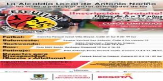 Abiertas las inscripciones para Escuelas de Formación Deportiva