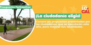 Propuestas ganadoras presupuestos participativos 2020 Kennedy 