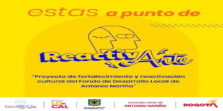 Actívate con la Cultura y el Arte en Antonio Nariño. 