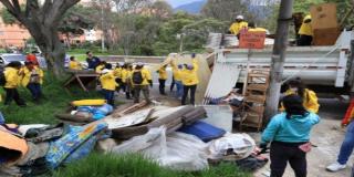 Más de 60 cambuches han sido desmontado en el río Fucha, en la localidad de San Cristóbal