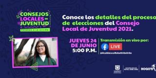 Conéctate al facebook live de Rafael Uribe Uribe acerca de los Consejos Locales de Juventud.