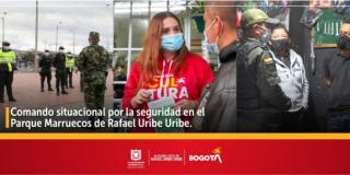 Comando situacional por la seguridad en el Parque Marruecos de Rafael Uribe Uribe.