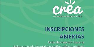 Taller de relato - Foto: Instituto de Cultura, recreación y deporte