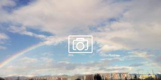 Hermoso despertar desde Soacha con arcoíris 