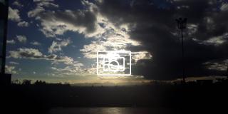 atardecer desde la salida del Archivo de Bogotá 