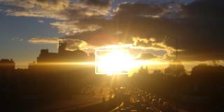 Espectacular atardecer en Bogotá 