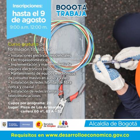 Alcaldía de Bogotá ofrece cursos gratuitos