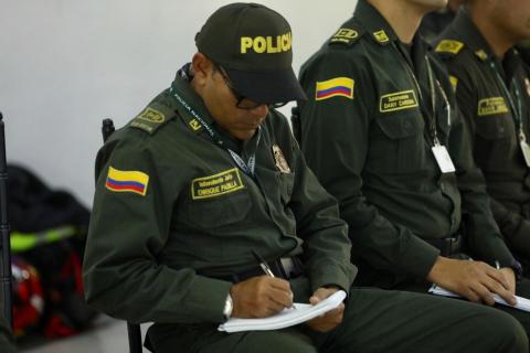 Policía capacitada en atención a migrantes - FOTO: Prensa Sec Seguridad